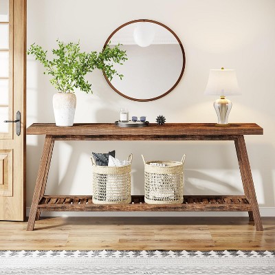 Hommoo 70.9 Inch Farmhouse Console Table