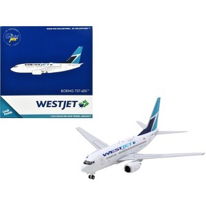 Boeing 737-600 Commercial Aircraft "Westjet Airlines" (C-GWSL) White with Blue Tail 1/400 Diecast Model Airplane by GeminiJets - 1 of 3