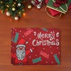 Unique Bargains Christmas Place Mats Linen Red White 13"x17.7" 2Pcs - 2 of 4