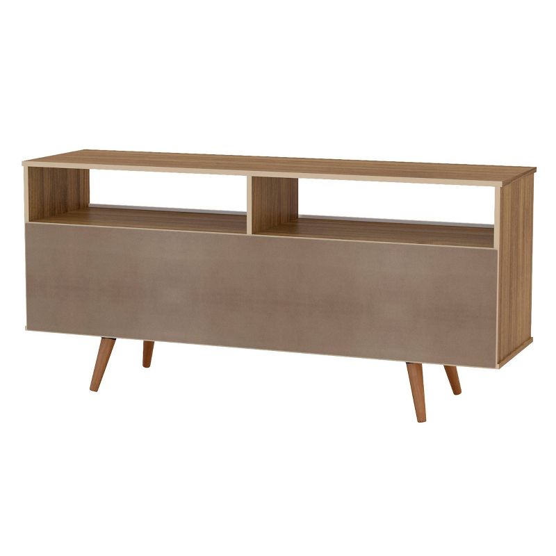 Fava TV Stand for TVs up to 60&#34; Walnut/White - Polifurniture, 5 of 11