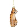 Northlight Standing Leopard Glass Christmas Ornament - 4" - Black and Orange - 4 of 4