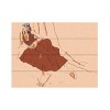 Trademark Fine Art Francesco Gulina Girl Lying on Sofa Wood Slat Art - 4 of 4