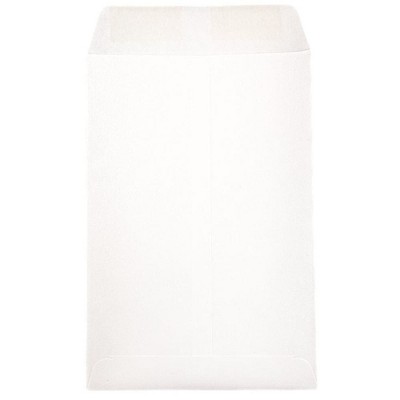 JAM Paper 6 x 9 Open End Catalog Envelopes White 1623192