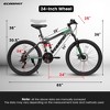 FIONECA 24'' Full Suspension Mountain Bike ¨C 21-Speed, Disc Brakes, Unisex Trail Bicycle - 3 of 4