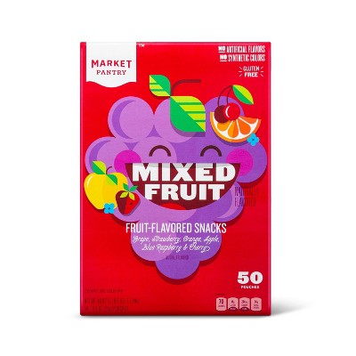 Mixed Fruit Flavored Snacks - 40oz/50ct - Market Pantry™