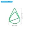 Unique Bargains Drop-Shaped Metal Prevent Tearing Pages Home Office Paper Clip 50 Pcs - 2 of 4