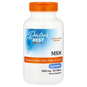 Doctor's Best MSM with OptiMSM®, 1,500 mg, 120 Tablets - 1 of 3