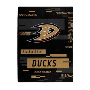 NHL Anaheim Ducks Digitized 60 x 80 Raschel Throw Blanket - 1 of 3