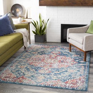Hauteloom Hemingbrough Red&Blue Medallion Rug - 1 of 4