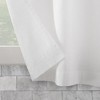 2pc 52"x45" Archaeo Linen Cotton Blend Cafe Curtain Tier Pair White: 45 Inch Kitchen Curtains, Tab Top, Machine Washable - 3 of 4