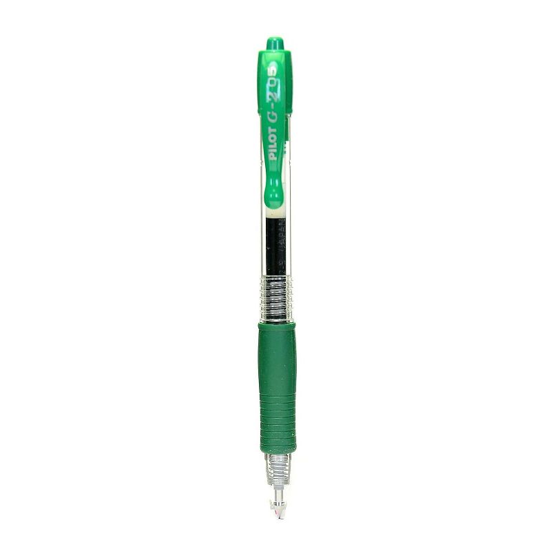 Pilot G2 Retractable Gel Roller Pen Green Extra Fine Pack of 12 58400-PK12, 1 of 2