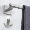 Brushed Towel Bar, 21.6 Inch Bathroom Towel Rack, 304 Stainless Steel Kitchen Hand Towel Holder Wall Mounted, Total Length 23.6 Inch - 4 of 4