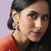 SOHI Women's Crystal Silver Crystal Spiral Stud Earrings - 3 of 4