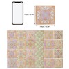 Unique Bargains PVC Tile Stickers 3.94"x3.94" Orange Purple 24 Pcs - 3 of 4