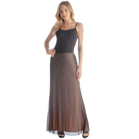 Sheer long cheap skirt overlay