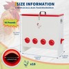Automatic Chicken Feeder 30 Lb Capacity 6 Port Large Metal Chicken Feeders - No Waste Poultry Feeder with Locking Lid - 2 of 4