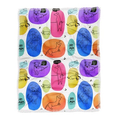Isa Zapata Mutt Mom Woven Throw Blanket - Deny Designs