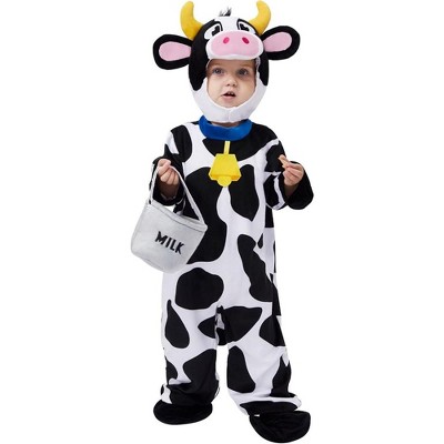 Joyfy Infant Toddler's Halloween Costume Cow Pajamas Costume for Halloween Dress Up Party