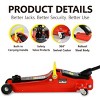 Syemin Lift Jacks Floor Jack, 2 Ton Low Profile Floor Jack Wrench Heavy Duty Steel Racing Floor Jack with Single Piston, Red, 8.2"*10.6"*14.2" - 2 of 4