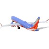 Boeing 737 MAX 8 Commercial Aircraft "Southwest Airlines" Canyon Blue w/Red Stripes 1/400 Diecast Model Airplane by GeminiJets - 3 of 4