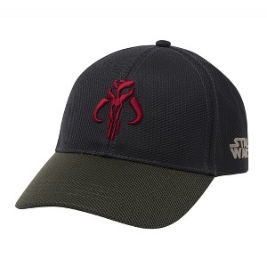 Adult Star Wars Boba Fett The Mandalorian Embroidered Snapback Hat - 1 of 4