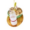Cody Foster 4.0 Inch Cookies For Santa Christmas Tree Ornament , Glass Milk Chocolate Chip (1PC) - 4 of 4
