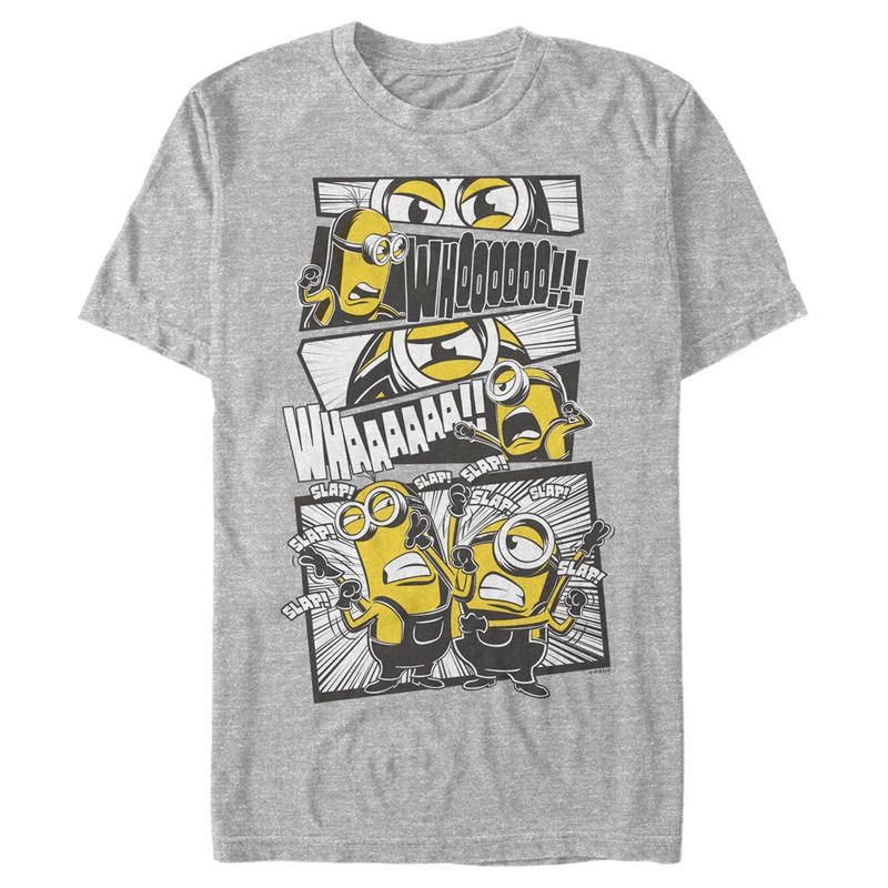 Men's Minions: The Rise of Gru Comic Fight T-Shirt, 1 of 6