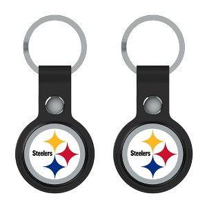 Keyscaper NFL AFC Teams Insignia Black Airtag Holder 2-Pack - 1 of 4