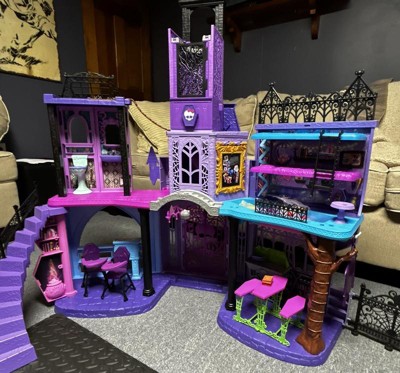 Monster High Haunted High School Doll House With 47pc Of Furniture And Accessories Target