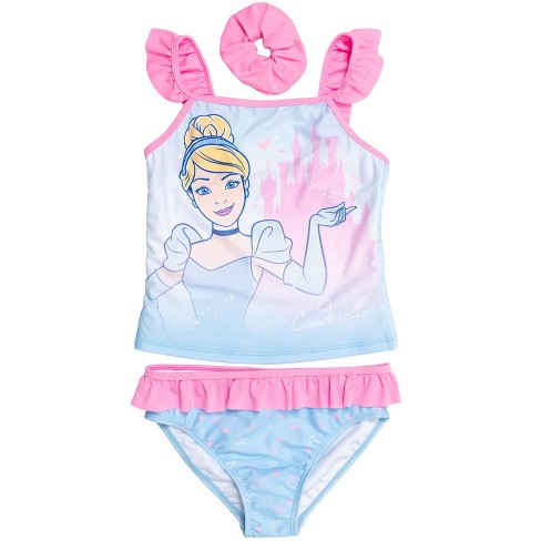 Disney Princess Ariel Girls One-piece Swimsuit Rash Guard Tankini Top  Modest Skirt And Bottom 5 Piece Set Toddler : Target