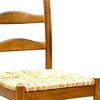 HomeRoots Straw And Brown Wood Ladder Back Dining Side Chair - 4 of 4