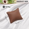 Unique Bargains Jewelry Storage Display PU Leather Watch Bracelet Pillows 3.5"x3.1" 12 Pcs - 2 of 4