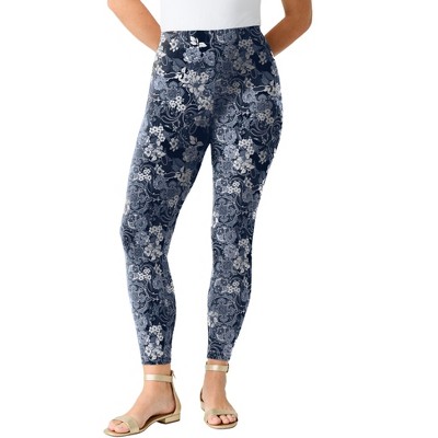 Roaman's Women's Plus Size Ankle Length Essential Stretch Legging