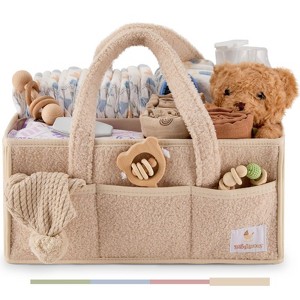 Babylicious Baby Diaper Caddy, Newborn Changing Table Organizer for Wipes and Diapers - 1 of 4