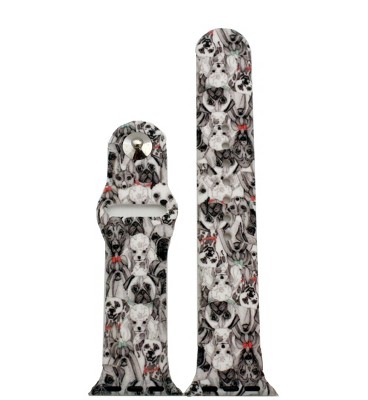 Olivia pratt printed silicone apple watch band