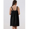 cheibear Women's Towel Wrap Dress Robe Sleeveless Bathrobe with Strap for Gym Shower Spa - 3 of 4