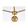 Elegant Lighting Briggs 26 inch flush mount in brass with clear shade - 4 of 4