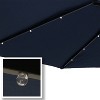 Sunnydaze Outdoor Aluminum Pool Patio Umbrella with Solar LED Lights, Tilt, and Crank - 9' - 2 of 4