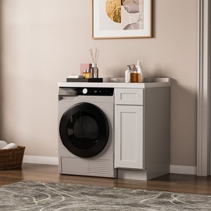 Kitchen Base Cabinet, Unassembled Cabinet with Adjustable Shelf without Top - 1 of 4