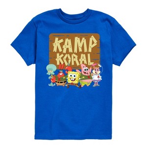 Boys' - SpongeBob SquarePants - Kamp Koral Kamp Koral Group Short Sleeve Graphic T-Shirt - 1 of 4