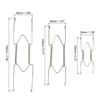 Unique Bargains Decorative Stainless Steel Invisible Wall Plate Kitchen Racks 12 Pcs - 2 of 4