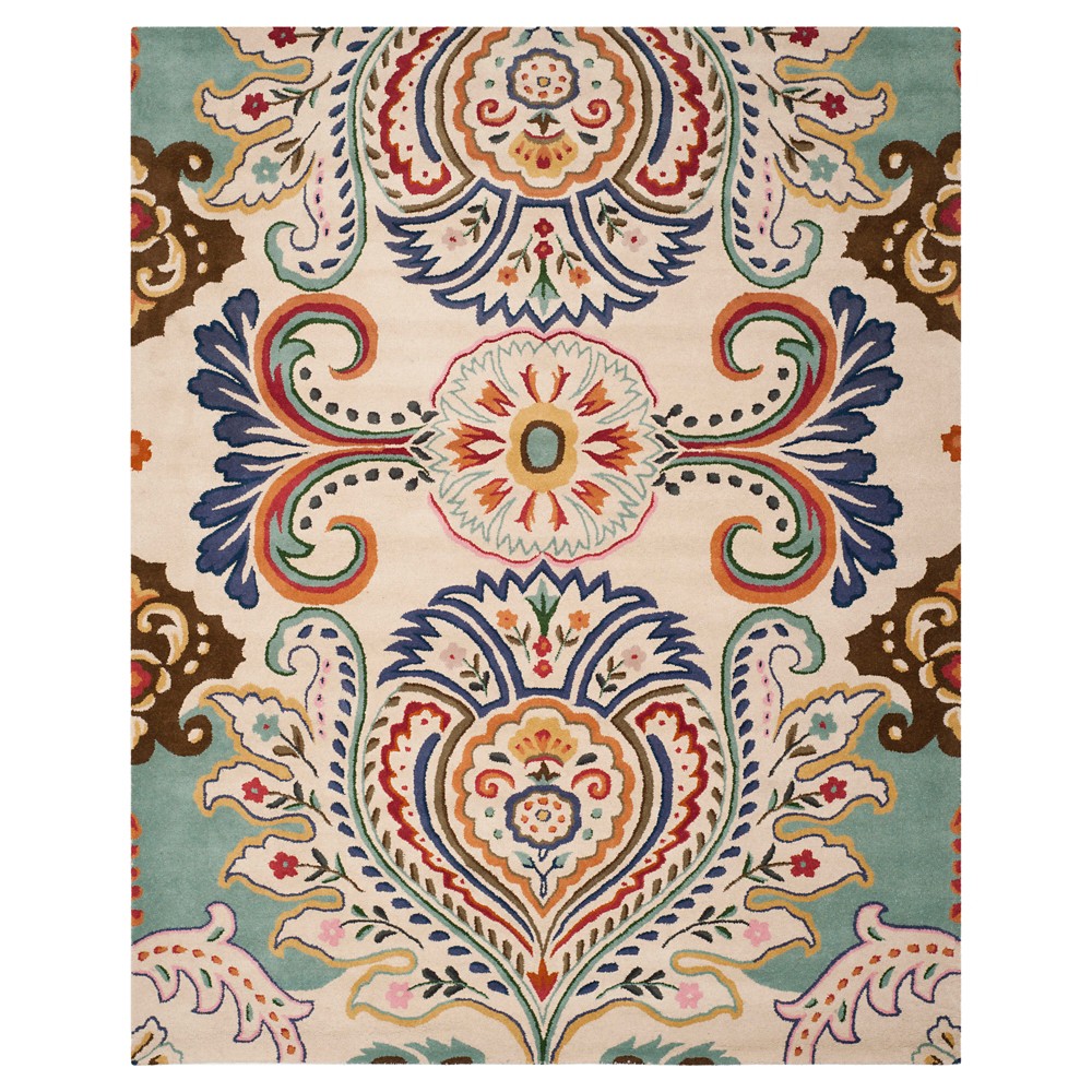 Harvey Area Rug - Ivory/Blue (8'9inx12') - Safavieh