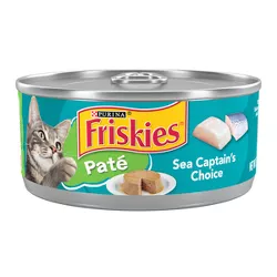 Purina Friskies Paté Wet Cat Food with Fish Flavor Sea Captain's Choice - 5.5oz