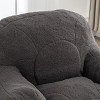 GlasFlength Bean Bag Seats Comfortable Premium Memory Foam Lounge Chair with Tufted Design for Living Room Dorm, Gray, 41.4"*38.7"*30" - 3 of 4
