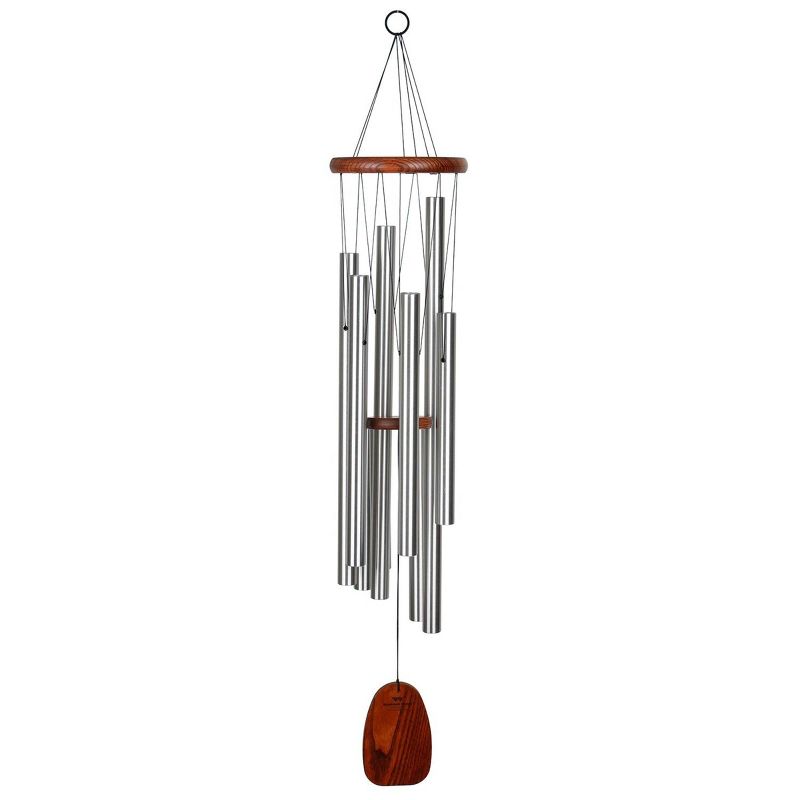 Woodstock Wind Chimes Signature Collection, Latin Trio Silver Wind Chime, 1 of 10