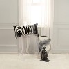 14"x26" Oversized Striped Poly Filled Lumbar Throw Pillow Black - Rizzy Home: Cotton Velvet, Indoor Use, Removable Cover - 2 of 4