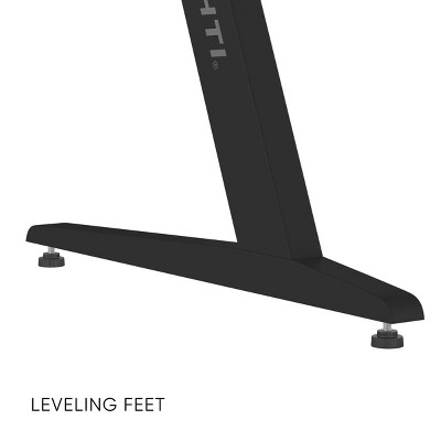 Dardashti Midnight Black Gaming Desk with LED Lights