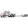 Western Star 4900 with 36" Vintage Flat Top Sleeper and Lowboy Trailer White with Graphics 1/64 Diecast Model by DCP/First Gear - 2 of 3
