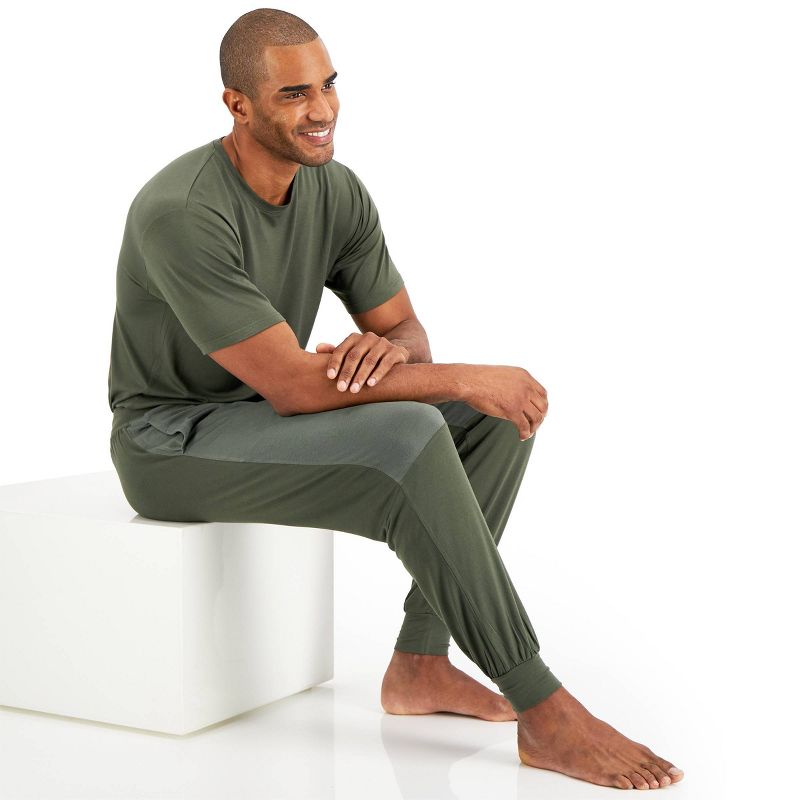 Hanes Premium Men's Colorblock Sleep Jogger Pajama Pants, 6 of 7