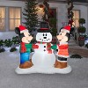 Gemmy Christmas Airblown Inflatable Mickey and Minnie Decorating Snowman Scene Disney, 5 ft Tall - 2 of 2